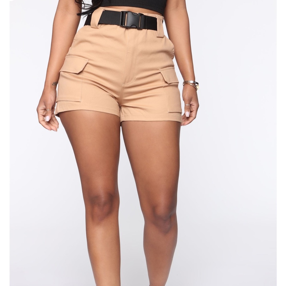 Cargo khaki shorts